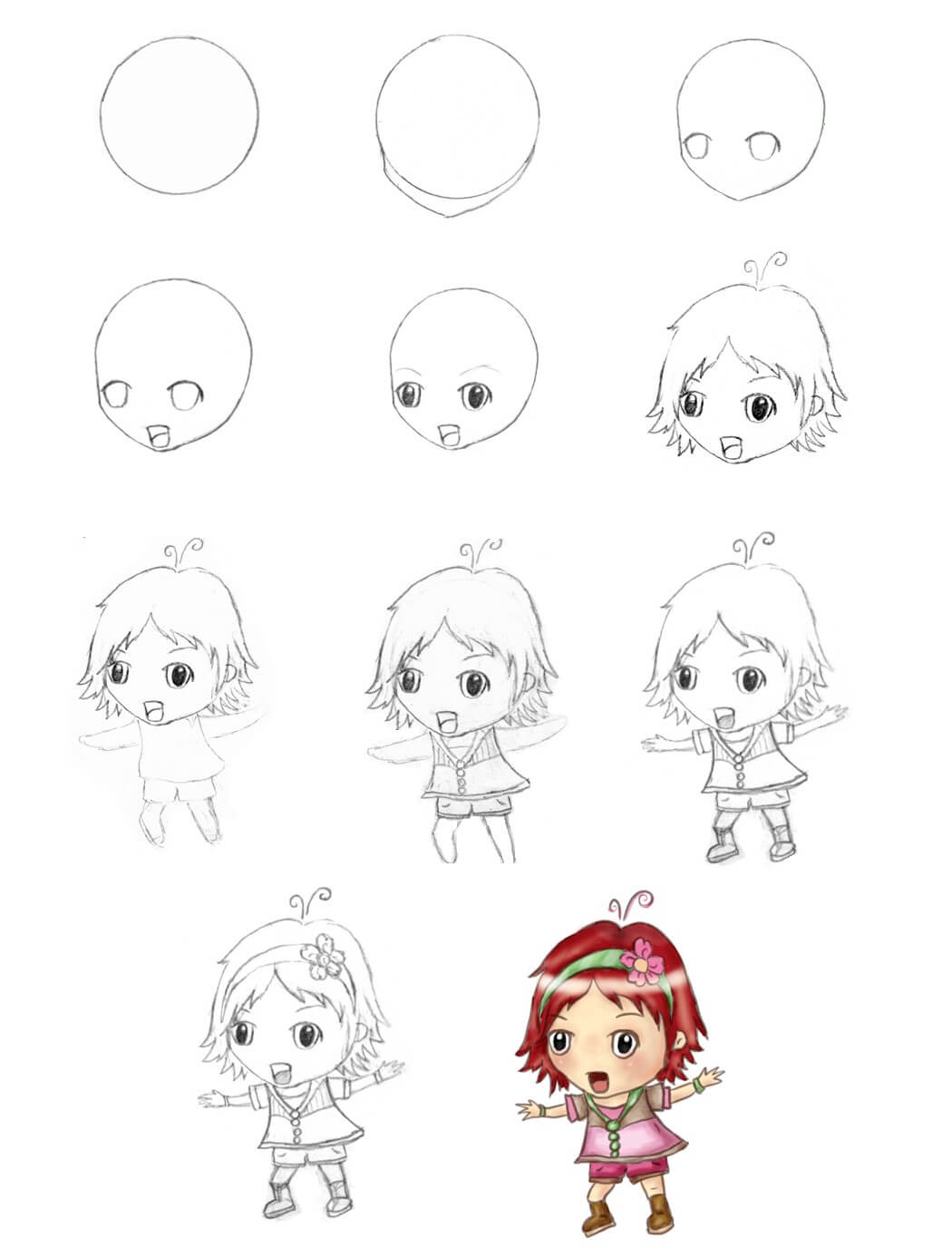 Chibi girl (7) Drawing Ideas