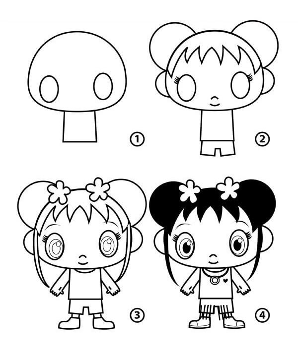 Chibi girl (8) Drawing Ideas