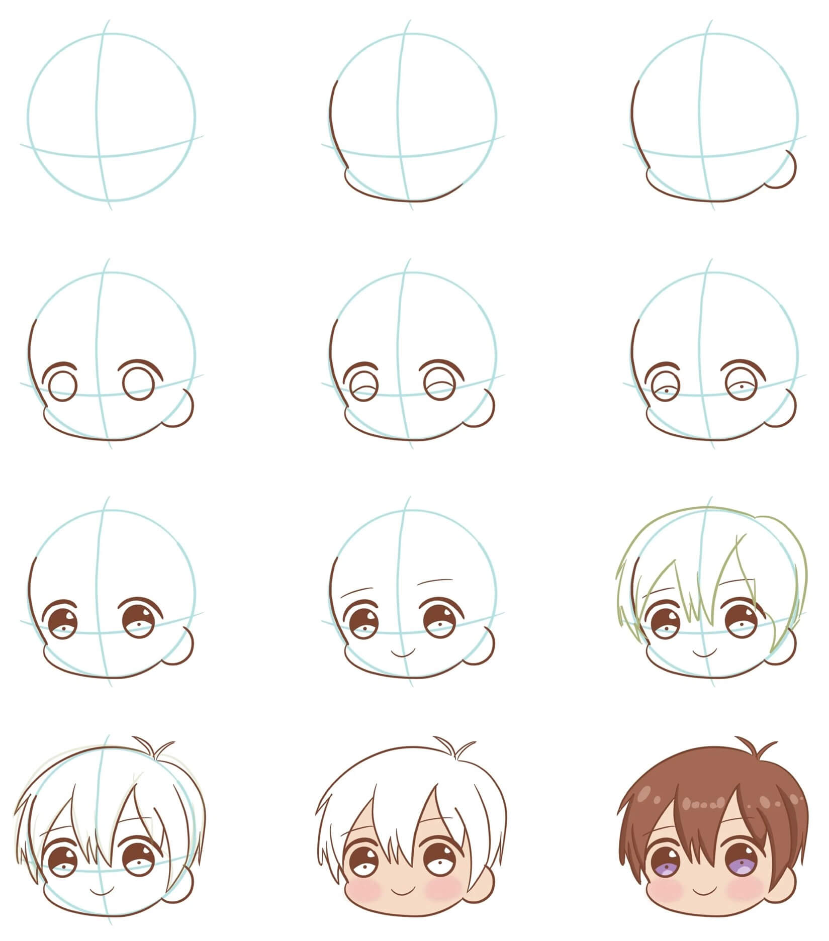 Chibi head (5) Drawing Ideas