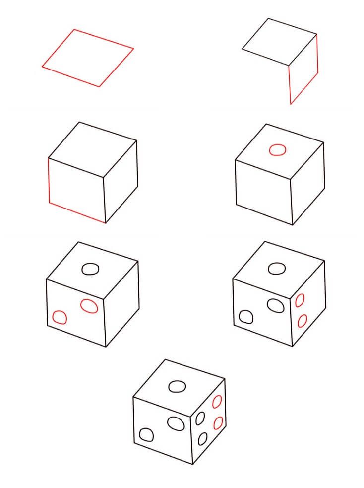 Dice idea (4) Drawing Ideas