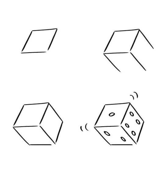 Dice idea (5) Drawing Ideas