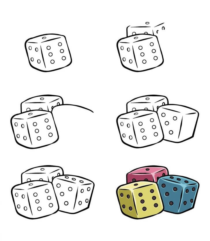 Dice idea (7) Drawing Ideas