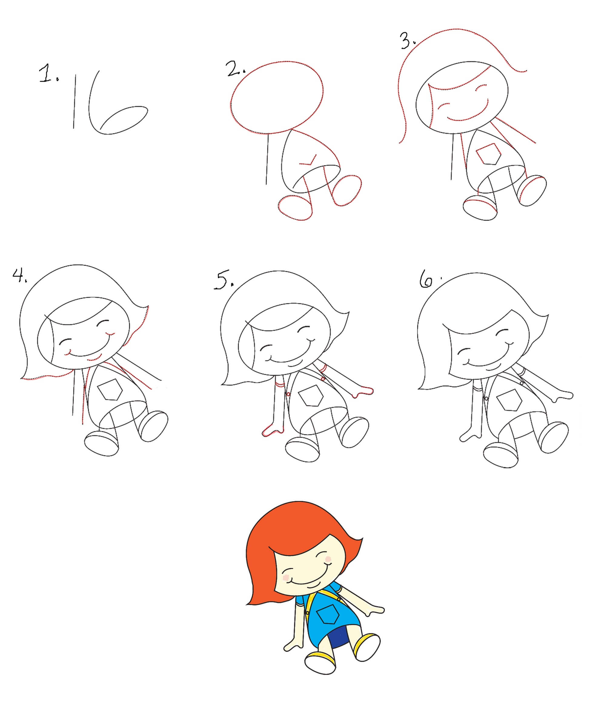 How to draw Dolls idea (4)