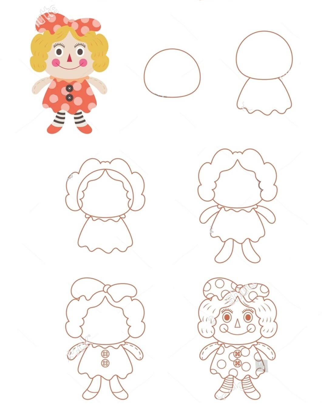 How to draw Dolls idea (6)