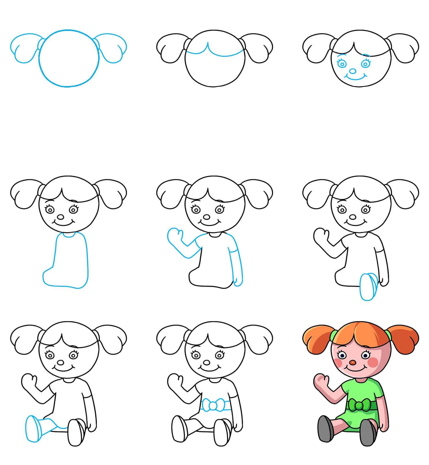 How to draw Dolls idea (7)