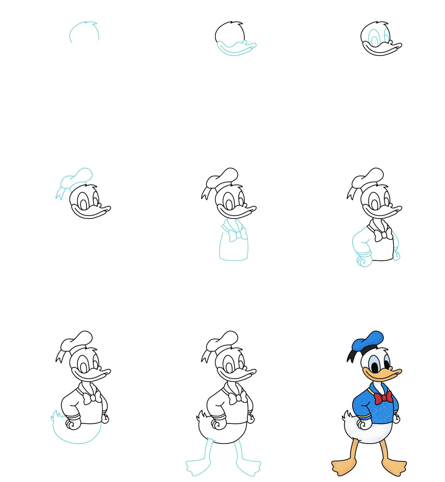 Donald Duck idea (10) Drawing Ideas