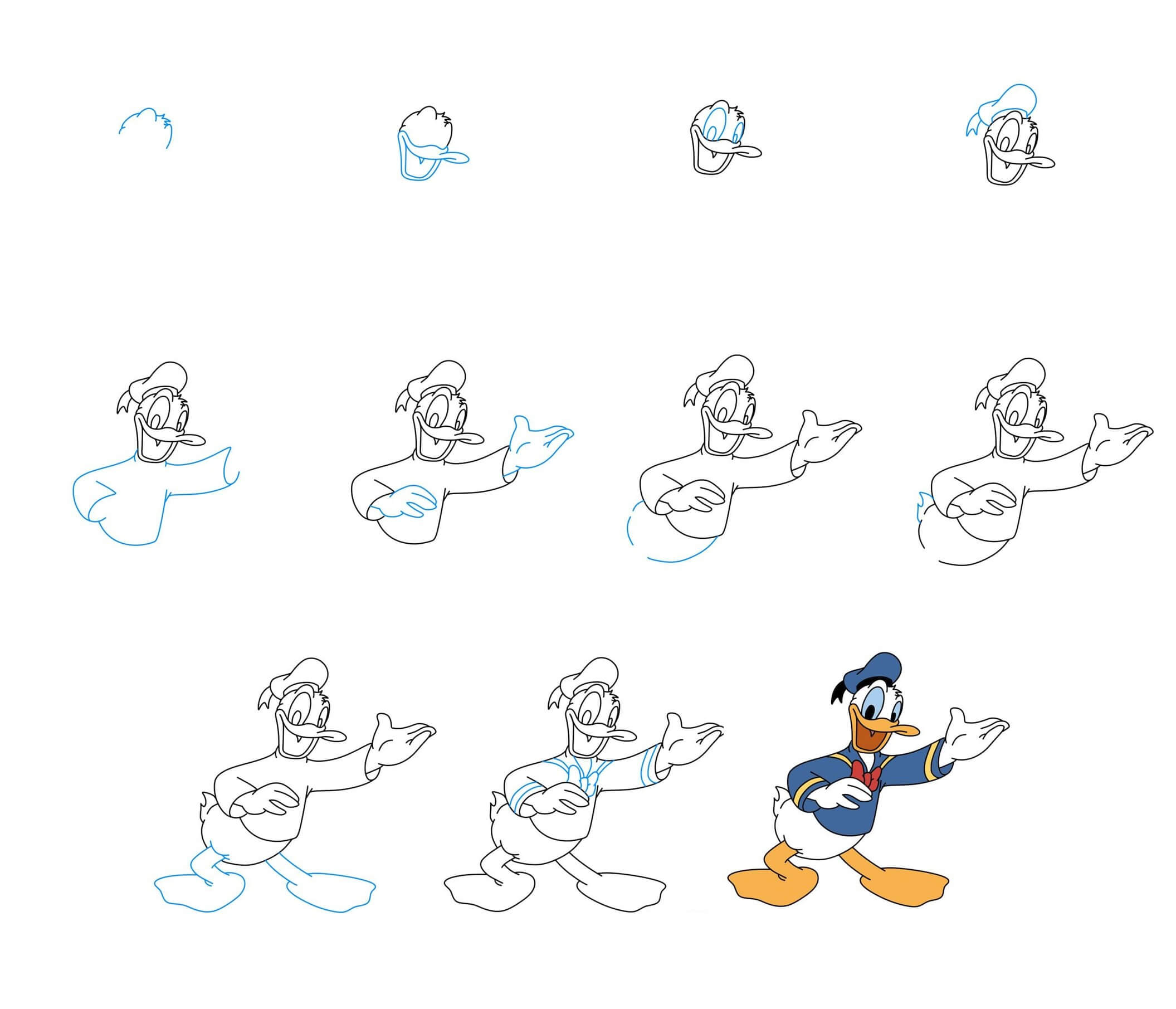 Donald Duck idea (14) Drawing Ideas