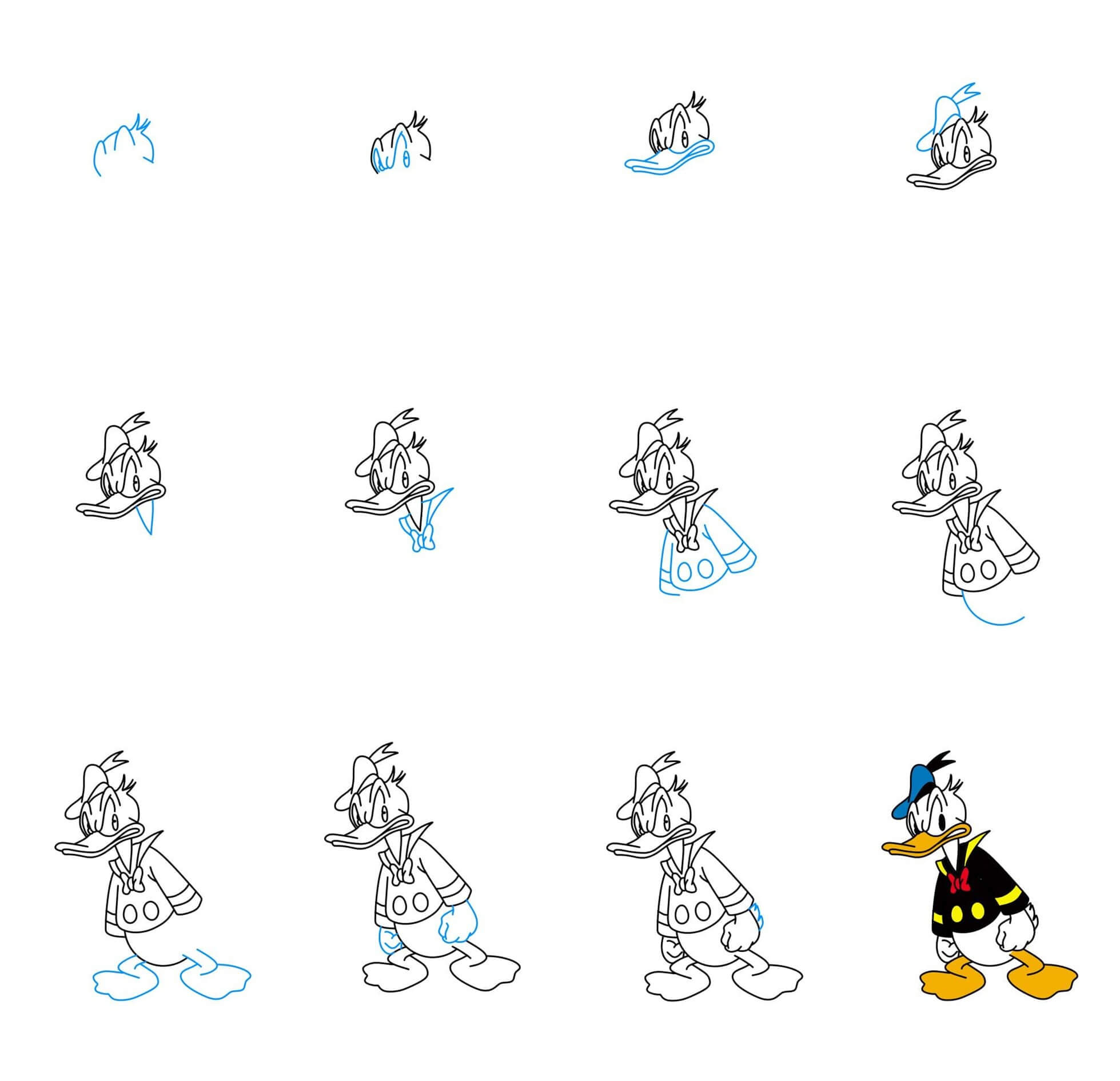 Donald Duck idea (15) Drawing Ideas