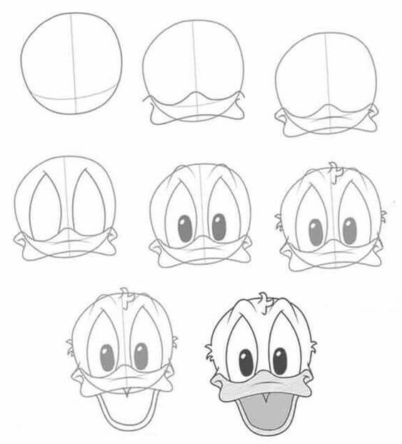 Donald Duck idea (20) Drawing Ideas