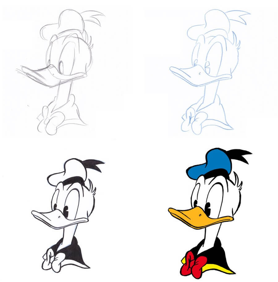 Donald Duck idea (23) Drawing Ideas