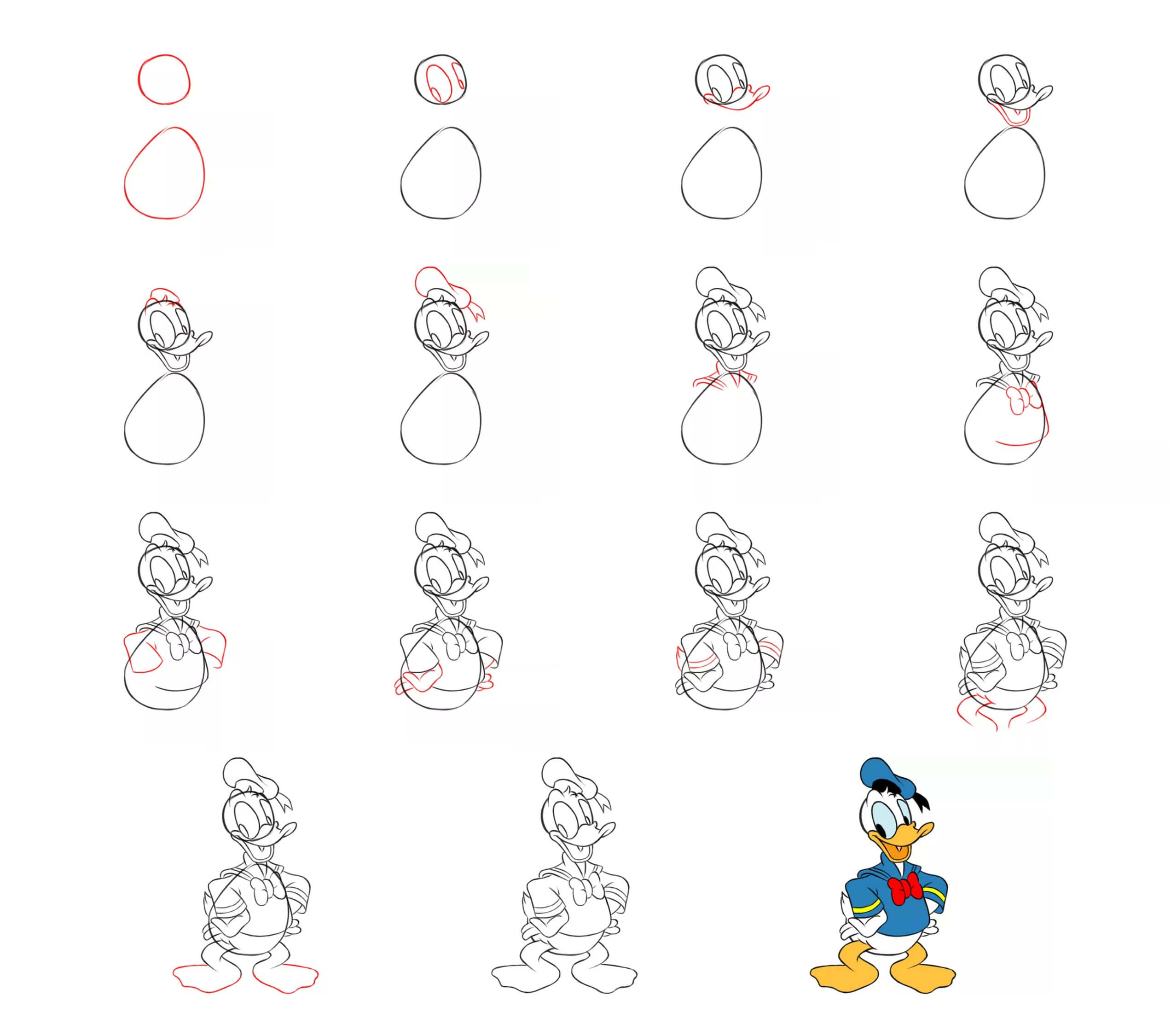 Donald Duck idea (9) Drawing Ideas