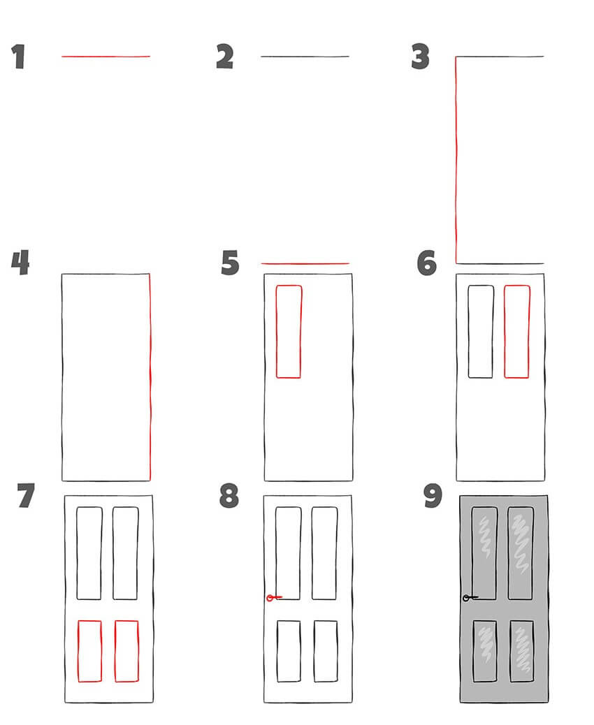 Door idea (19) Drawing Ideas