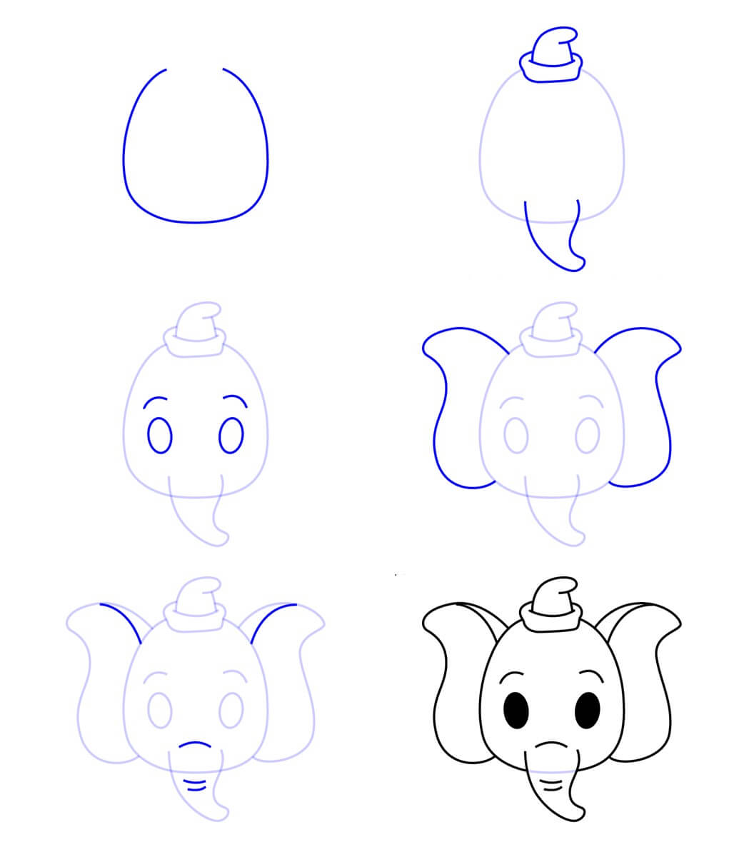 Dumbo's head (3) Drawing Ideas