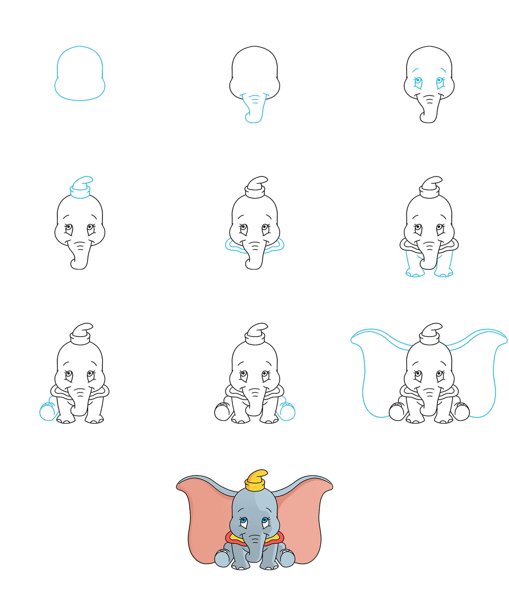 Dumbo's head (5) Drawing Ideas