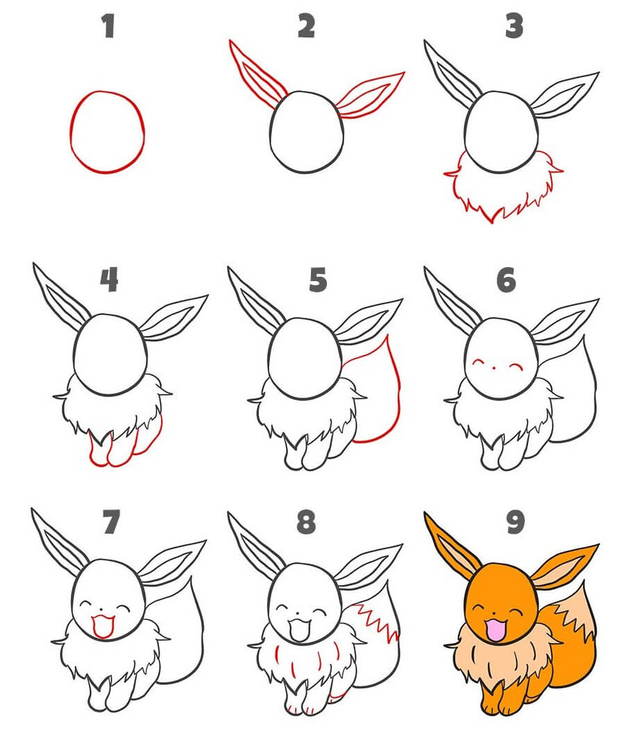 Eevee idea (4) Drawing Ideas