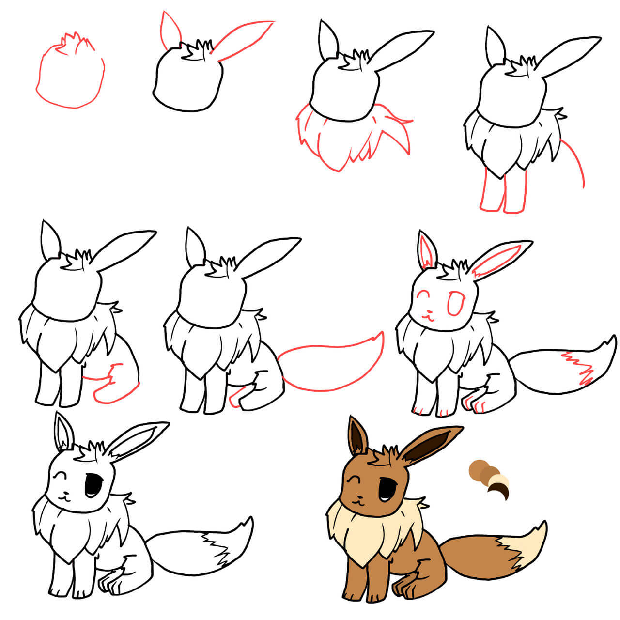 Eevee idea (9) Drawing Ideas