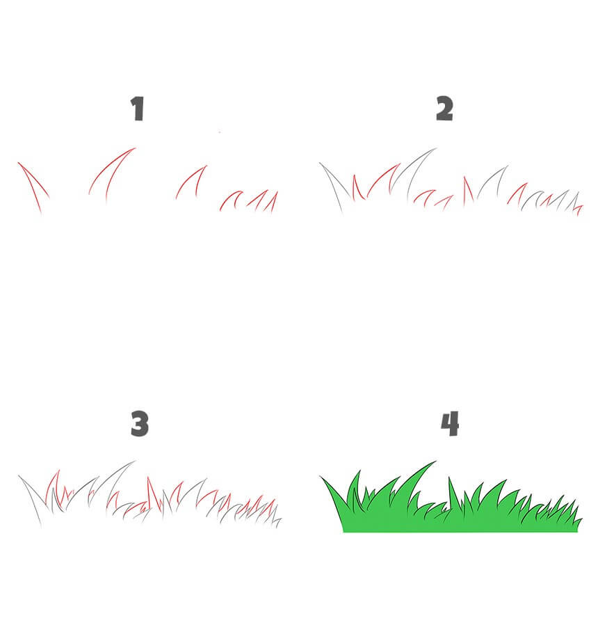 Grass idea (12) Drawing Ideas