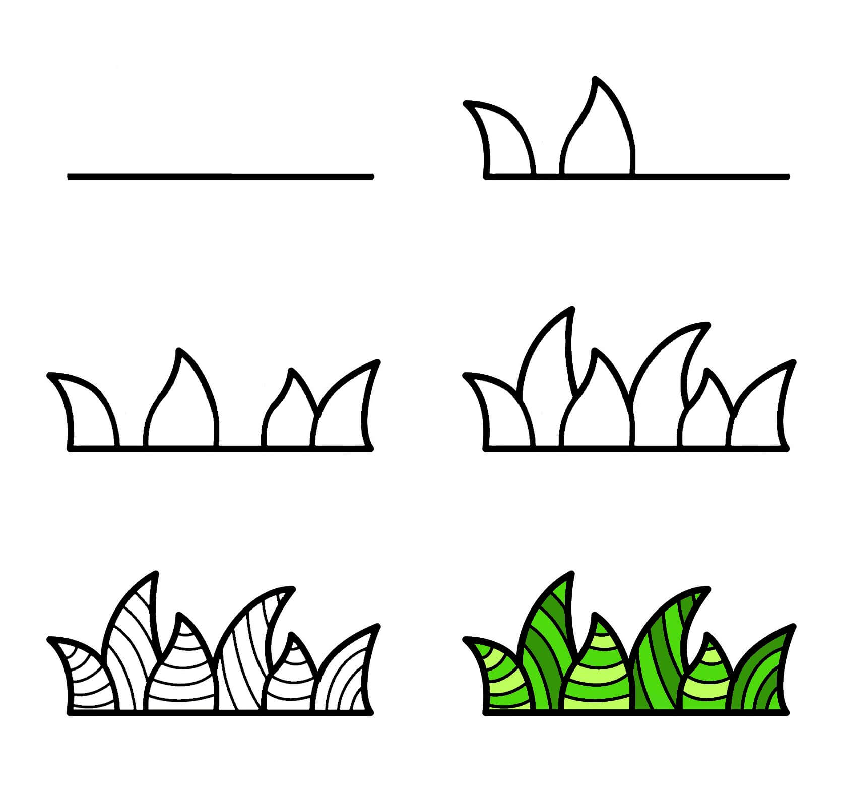 Grass idea (9) Drawing Ideas