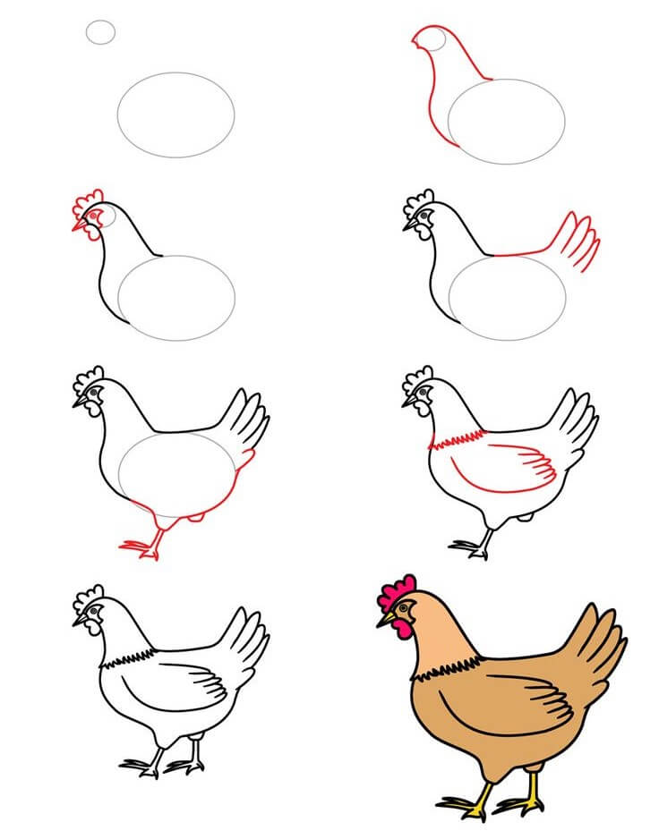 Hen idea (10) Drawing Ideas