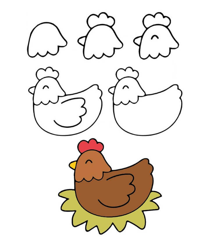 Hen idea (13) Drawing Ideas