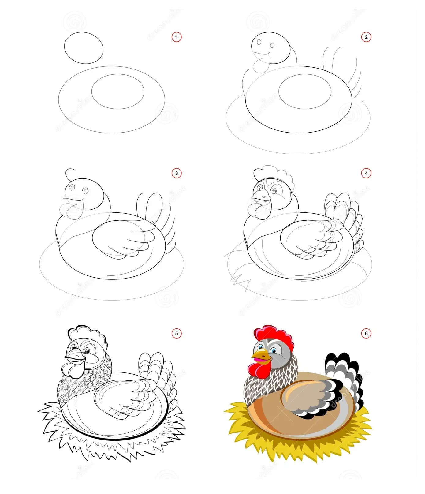 Hen idea (14) Drawing Ideas