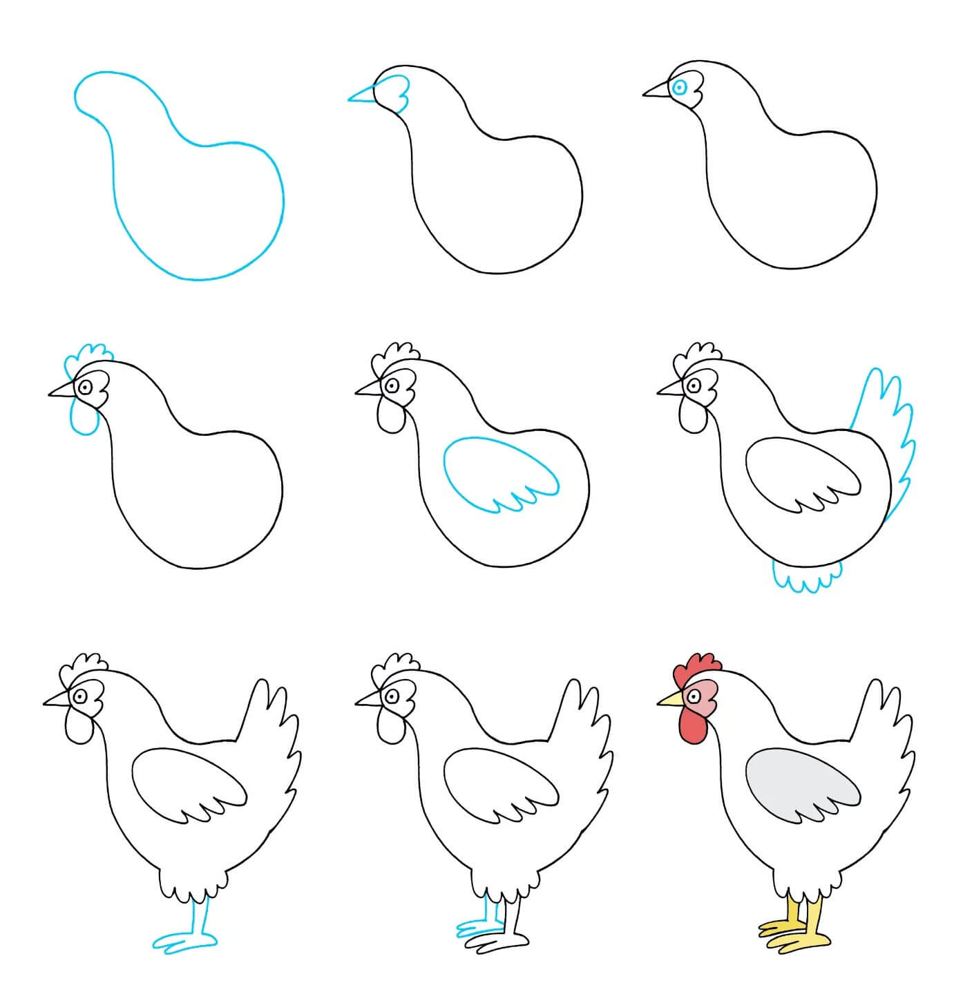 Hen idea (16) Drawing Ideas