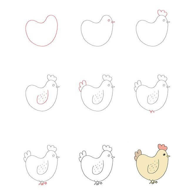 Hen idea (4) Drawing Ideas