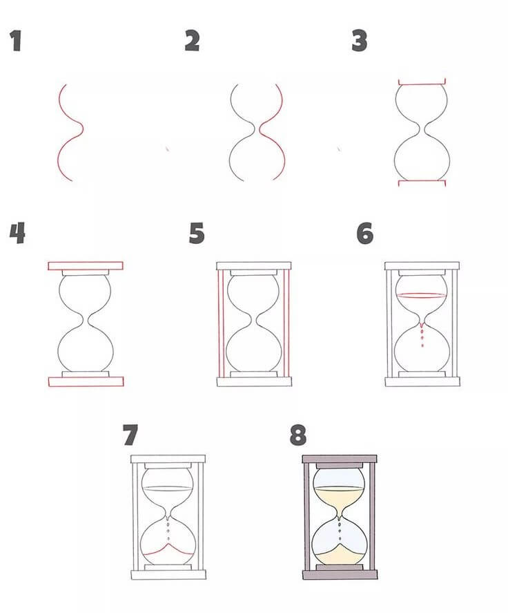 Hourglass idea (1) Drawing Ideas