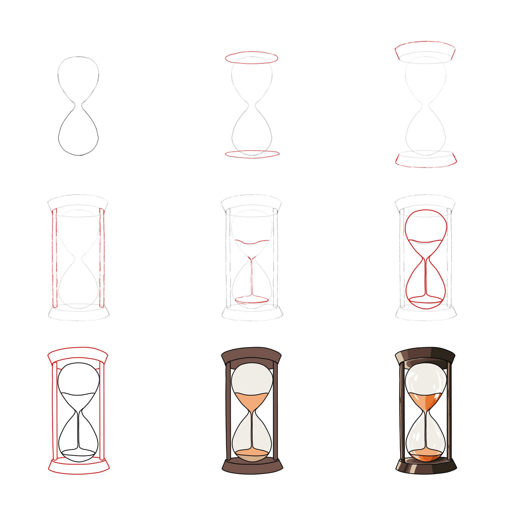 Hourglass idea (7) Drawing Ideas