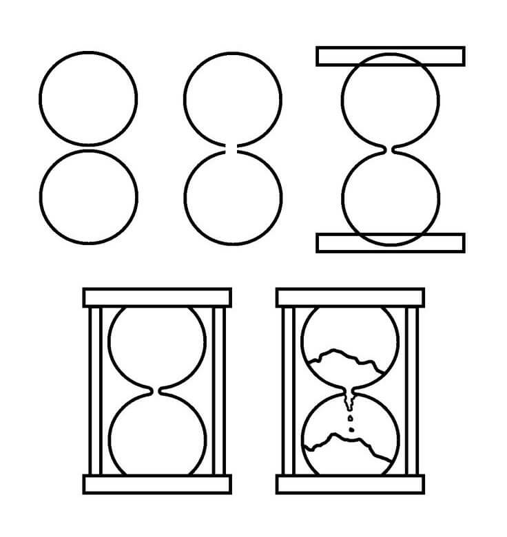 Hourglass number 8 Drawing Ideas