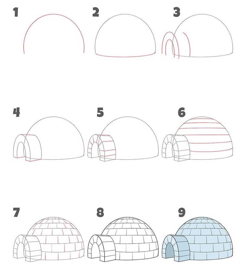 igloo idea (11) Drawing Ideas