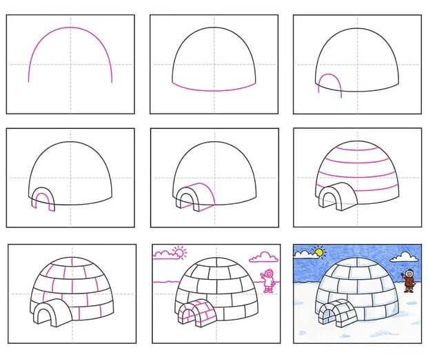 igloo idea (14) Drawing Ideas