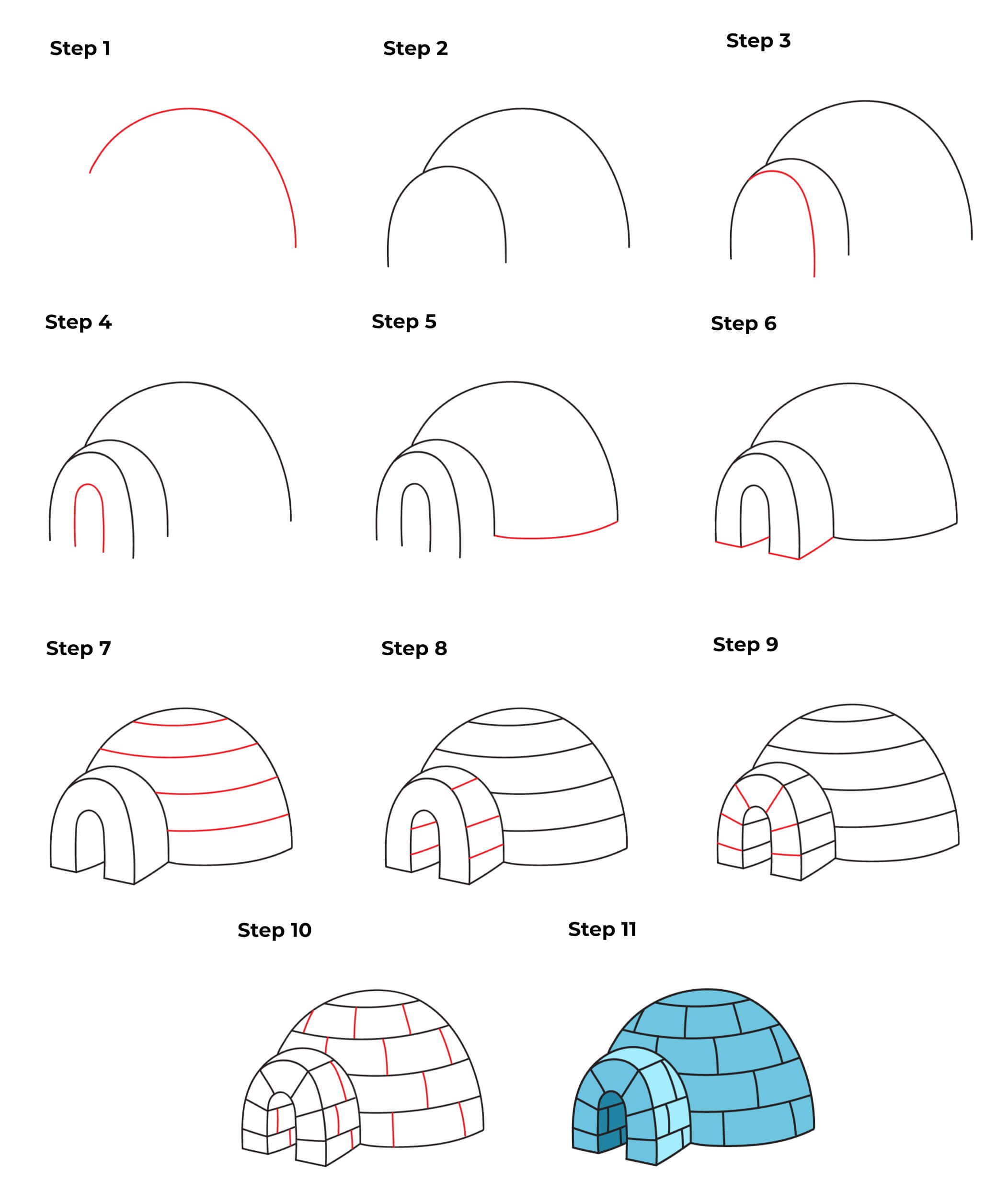 igloo idea (15) Drawing Ideas