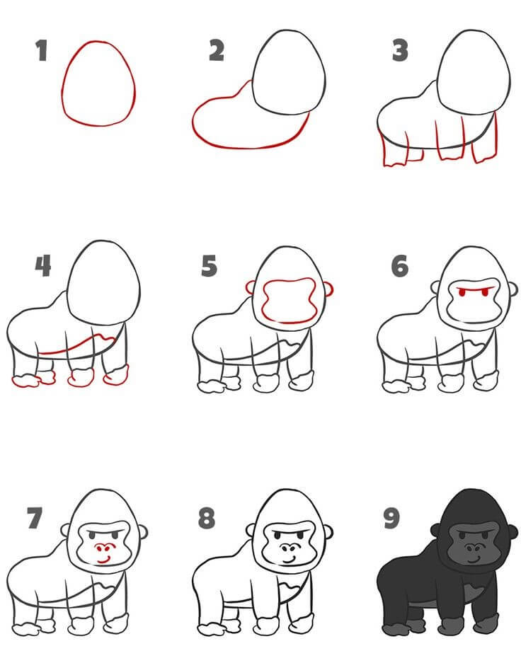 KIng Kong baby Drawing Ideas