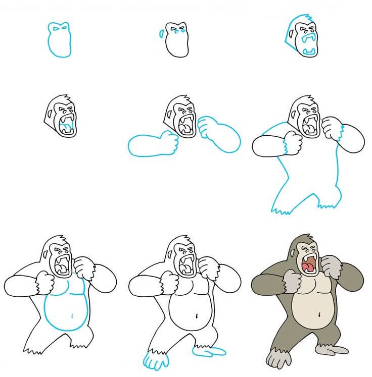 King Kong Drawing Ideas