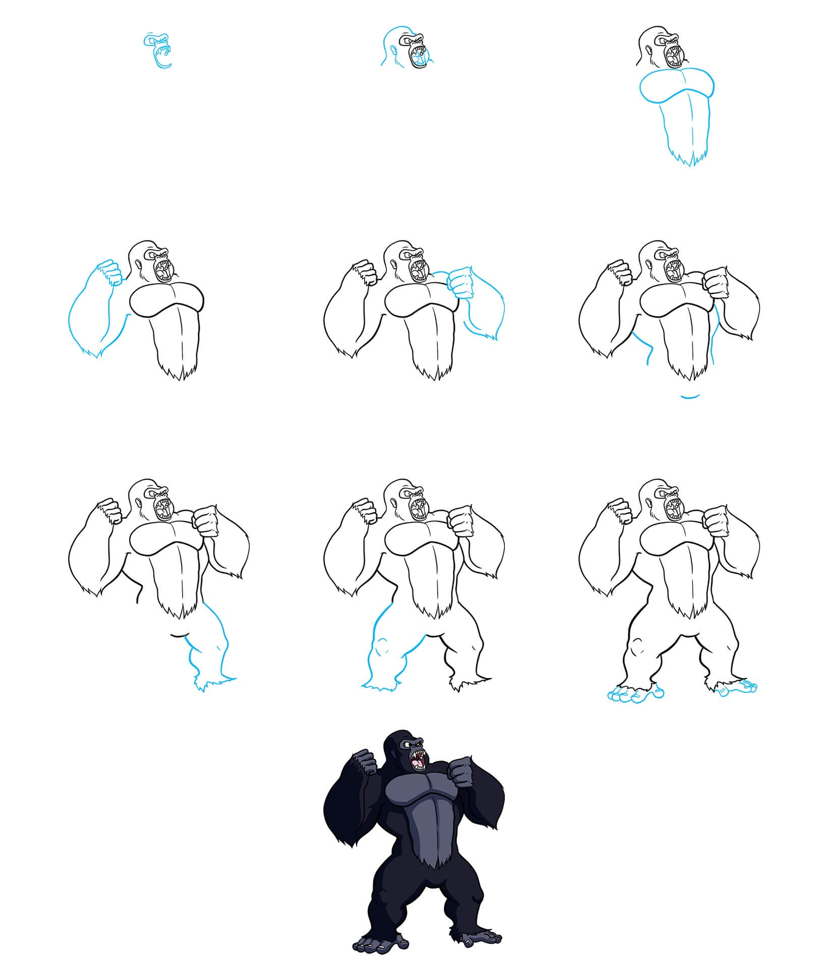 King Kong roared (1) Drawing Ideas