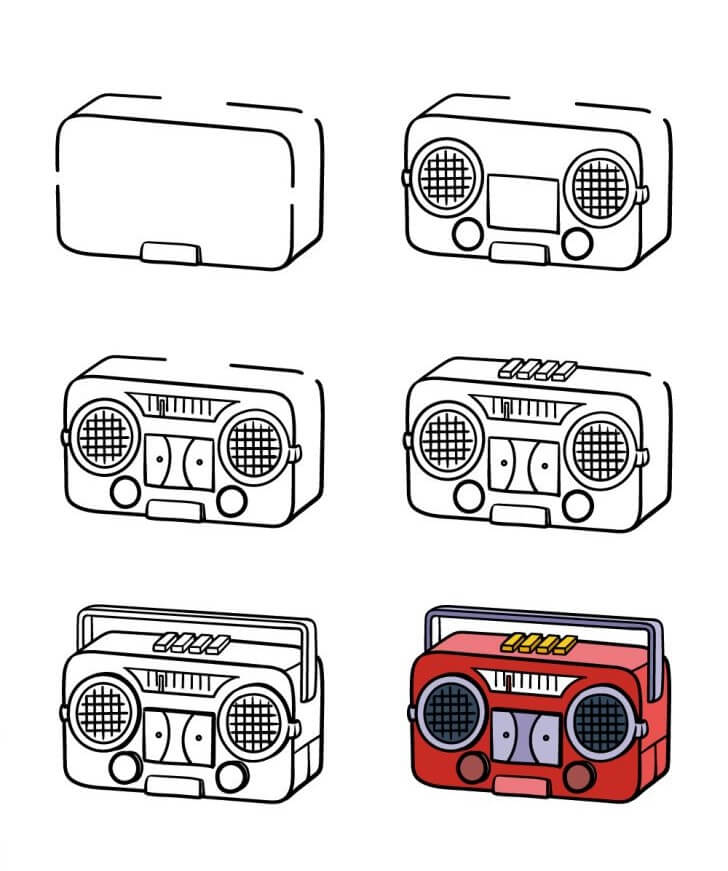 Modern Radio Drawing Ideas