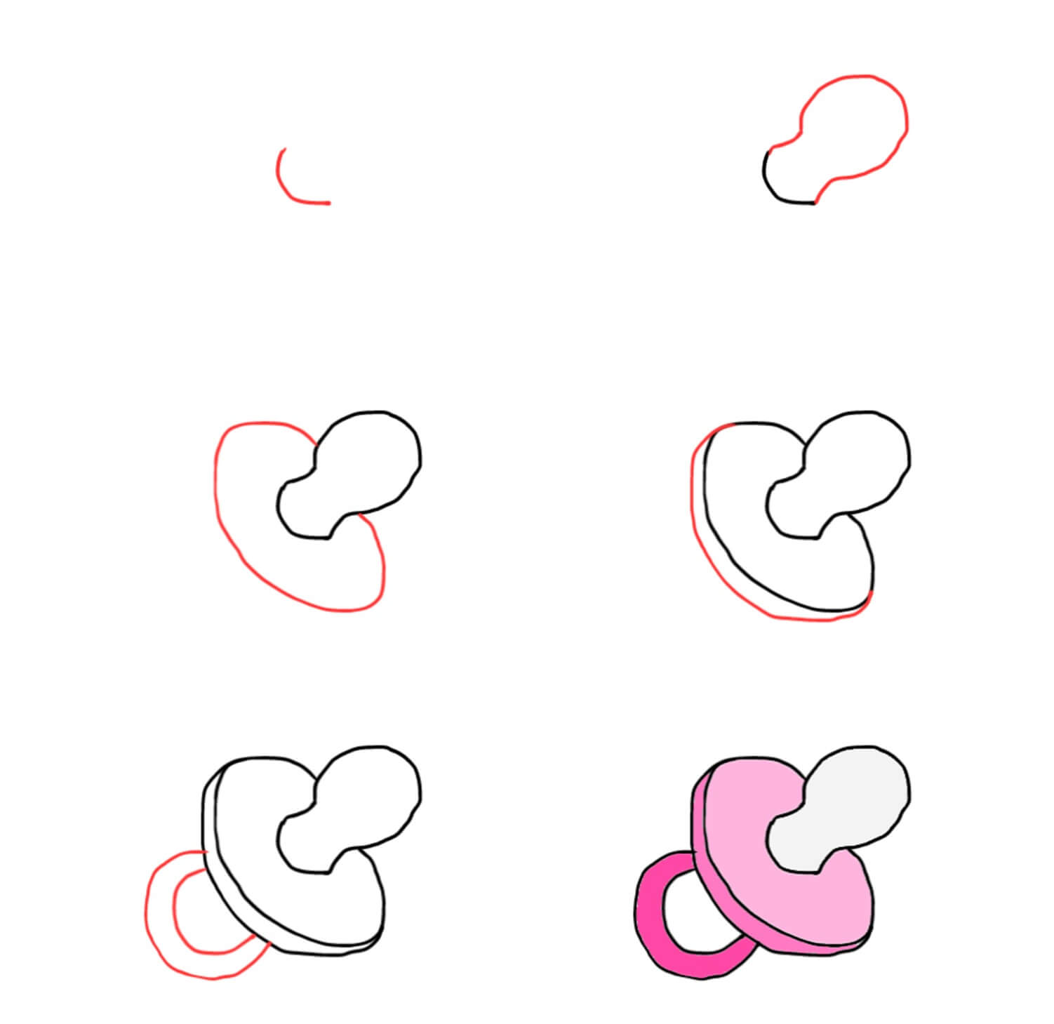 Pacifier Drawing Ideas