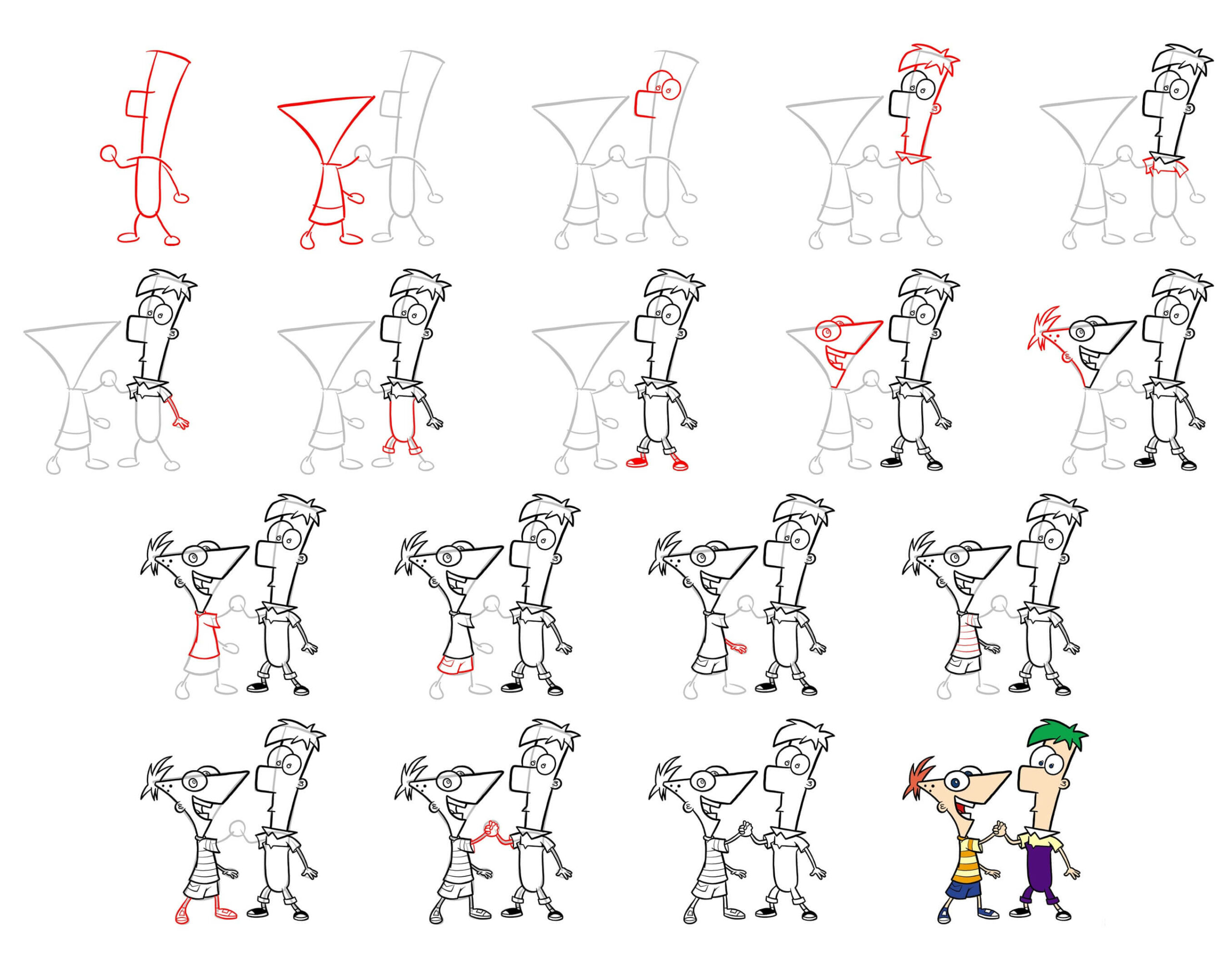 Phineas and Ferb Drawing Ideas