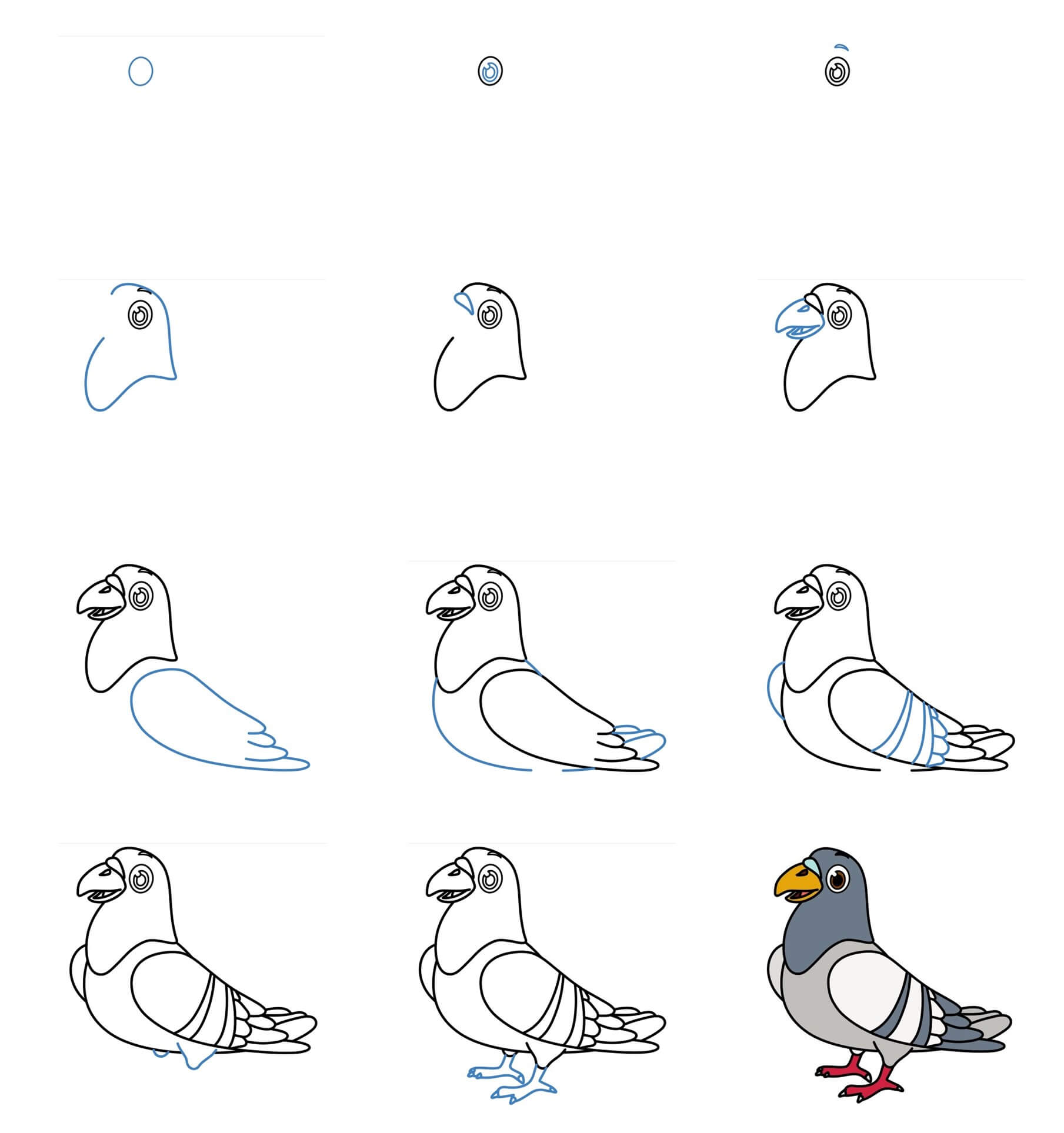 Pigeon idea (16) Drawing Ideas