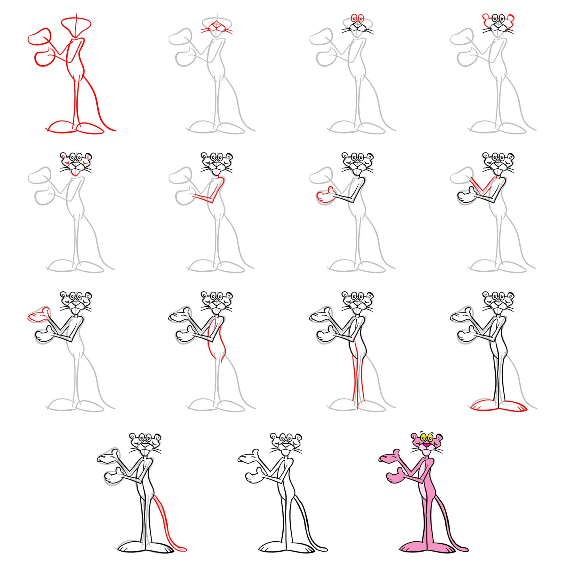 Pink Panther idea (2) Drawing Ideas