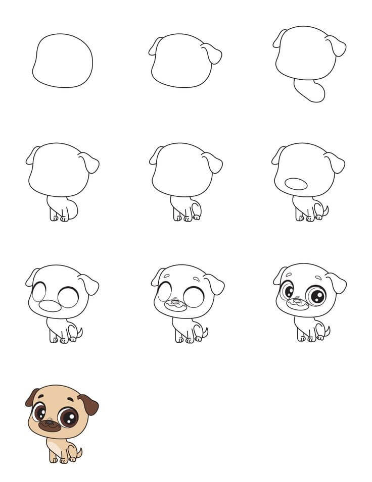 Pug idea (11) Drawing Ideas