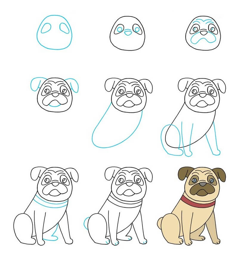 Pug idea (5) Drawing Ideas