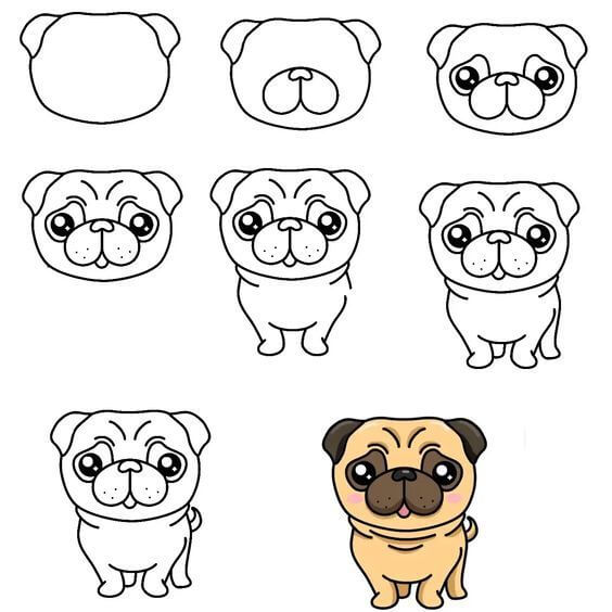 Pug idea (7) Drawing Ideas