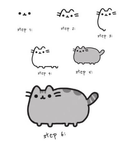 Pusheen idea (11) Drawing Ideas