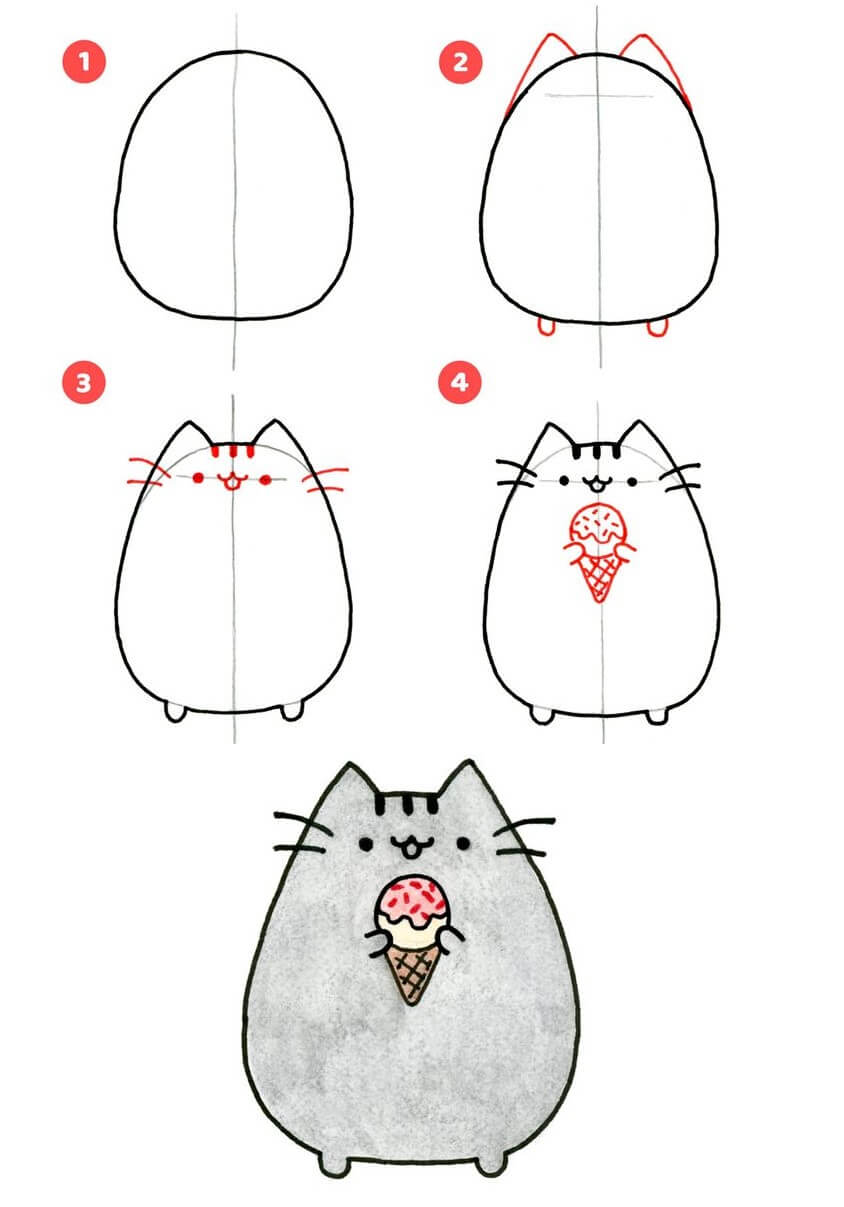 Pusheen idea (2) Drawing Ideas