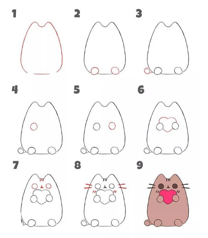 Pusheen idea (4) Drawing Ideas