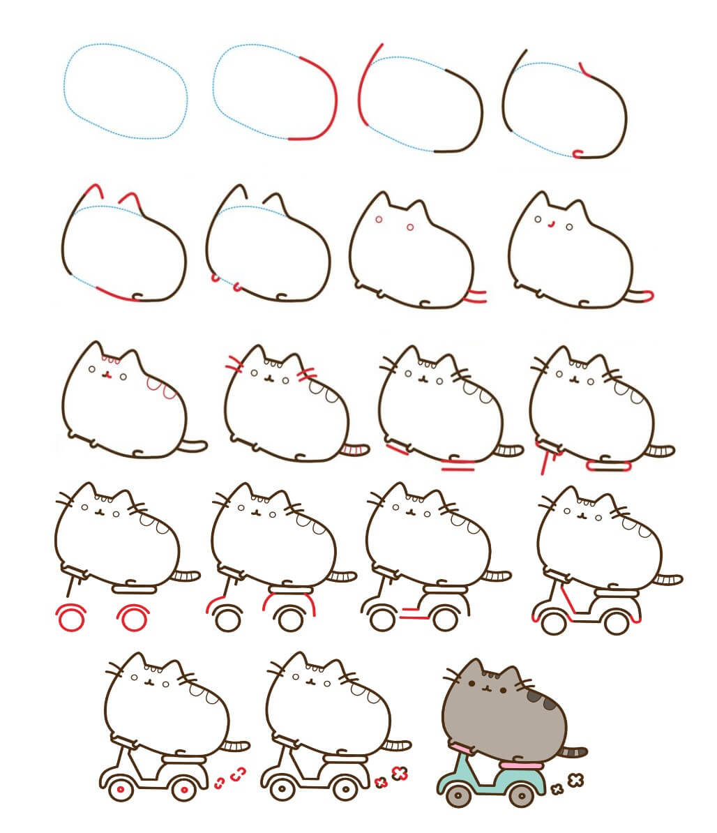 Pusheen idea (5) Drawing Ideas