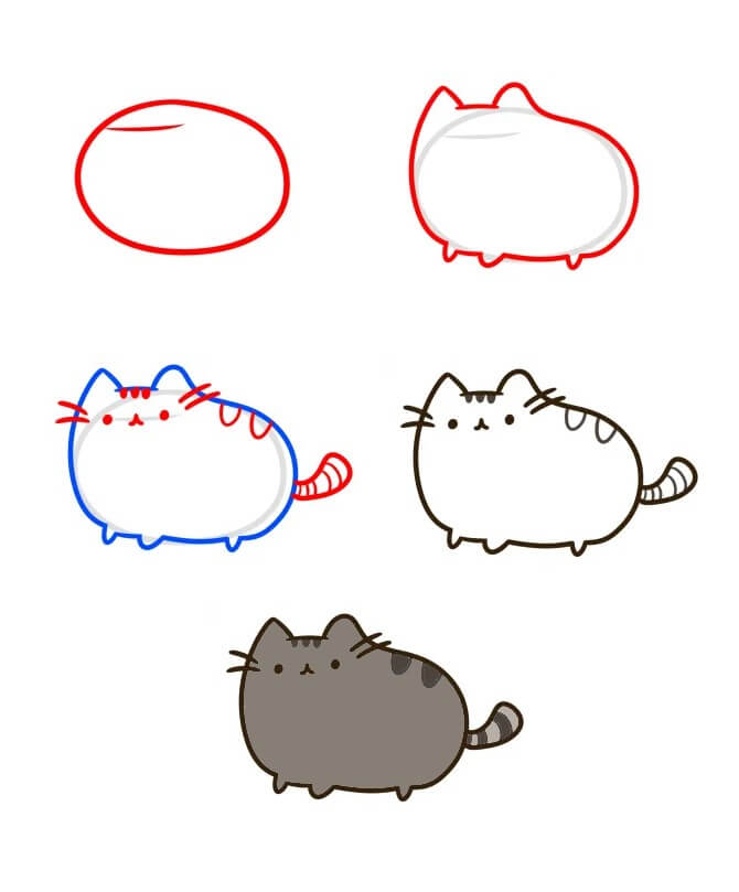 Pusheen idea (6) Drawing Ideas