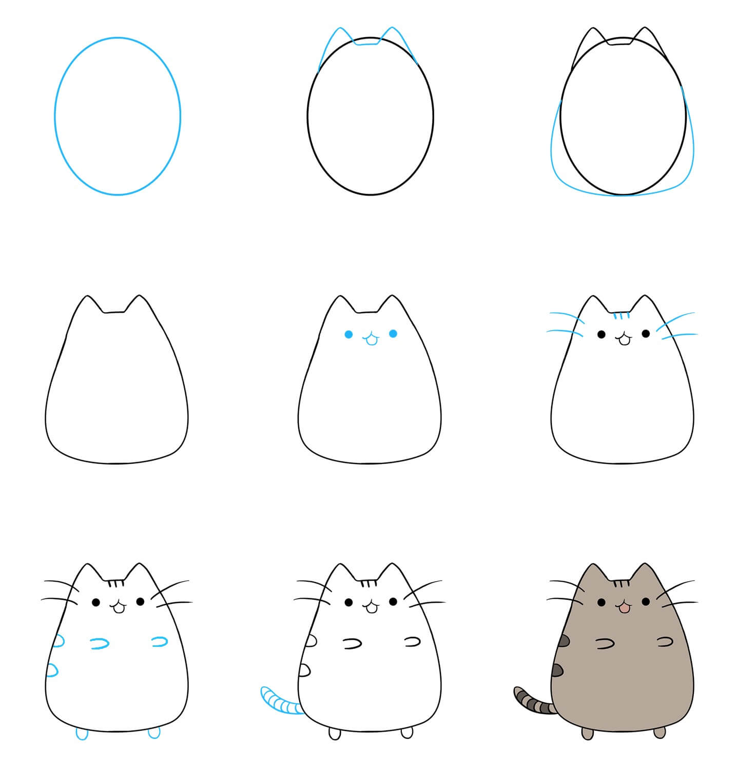 Pusheen Drawing Ideas